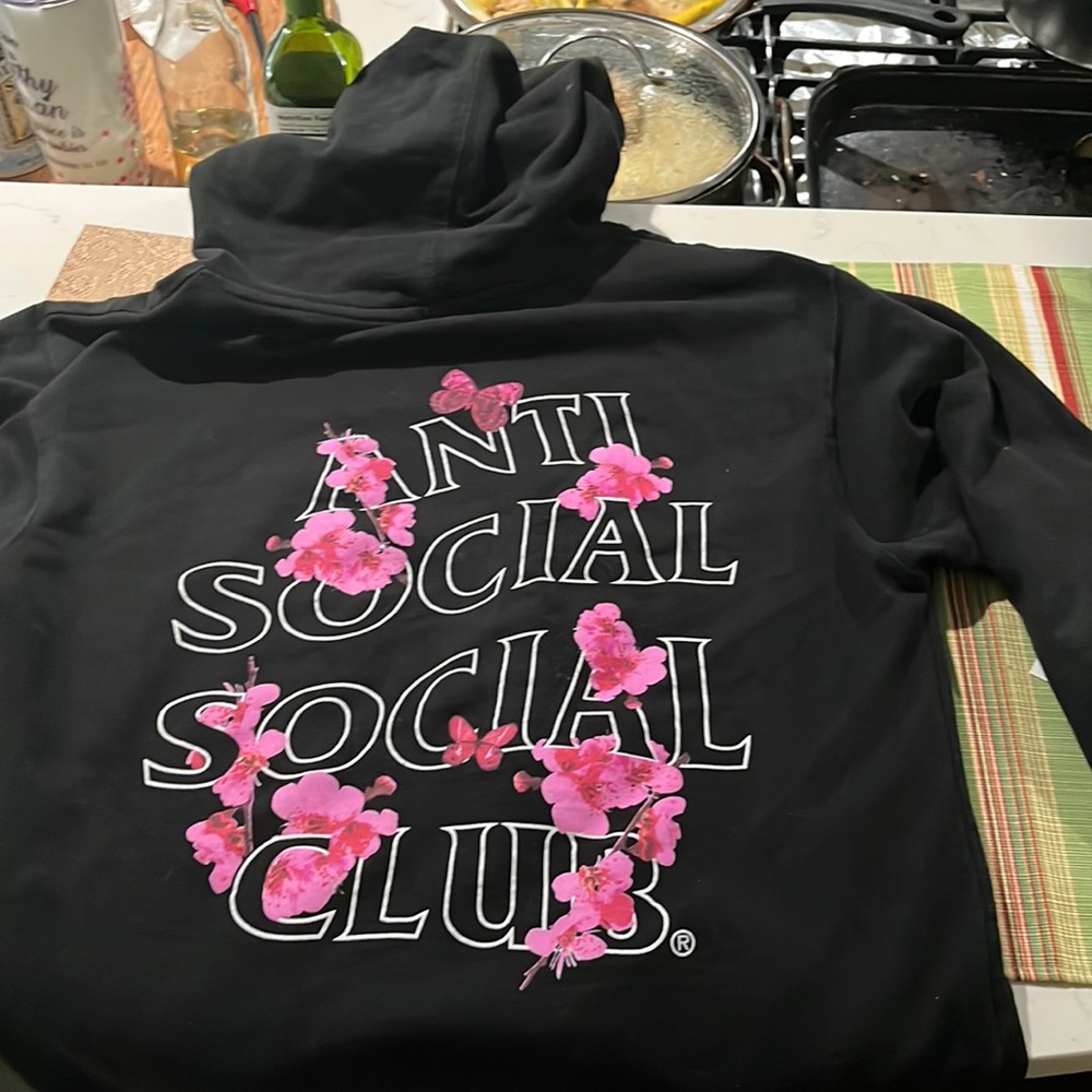 Anti Social Club sugar hill hoodie black